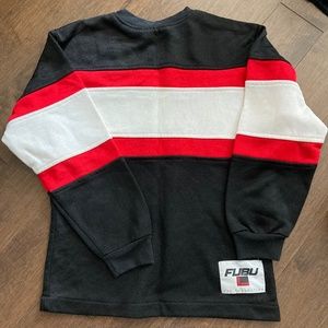 Fubu Retro Street Style Color-Blocked Sweater